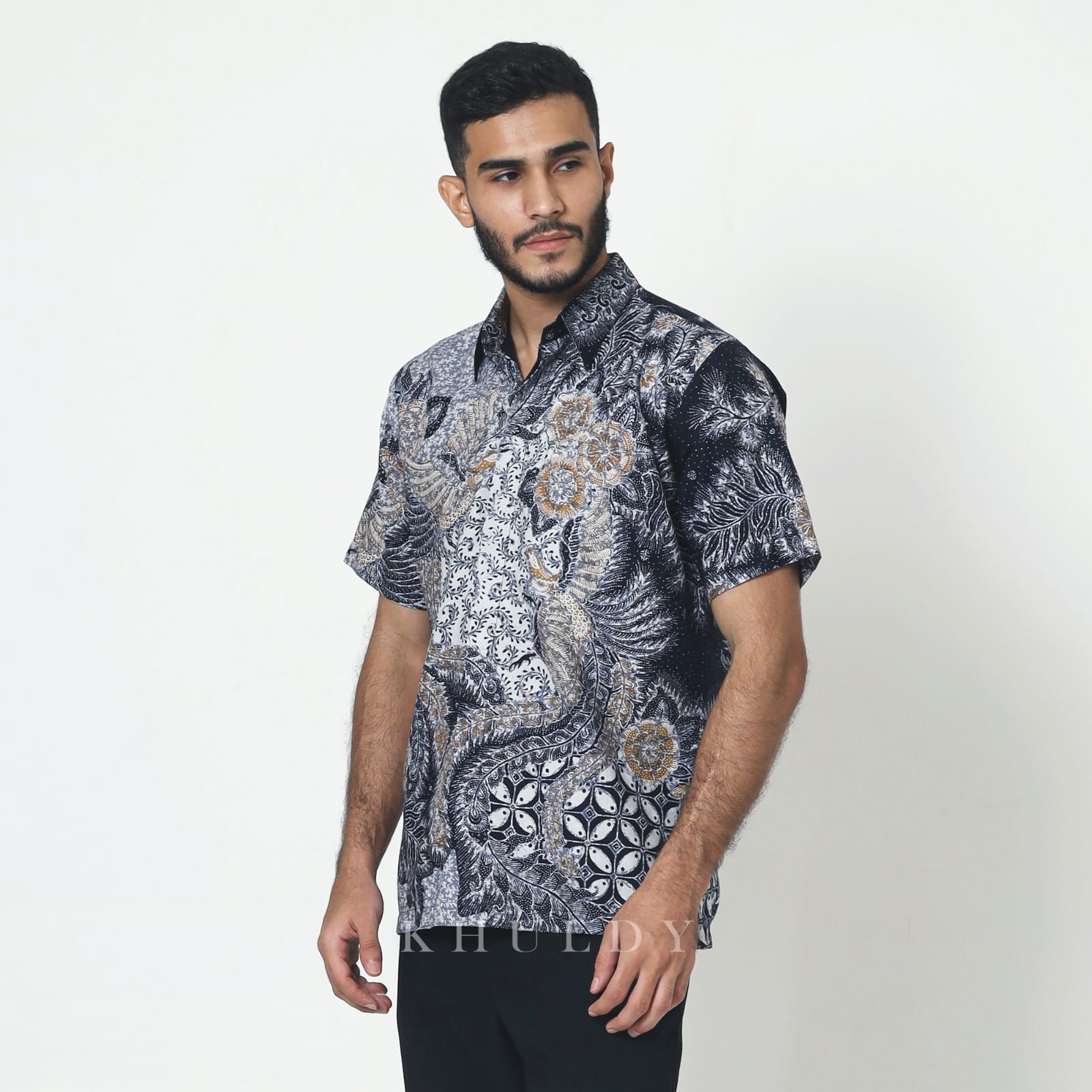 Kemeja Batik Pria Lengan Pendek Batik Tulis Premium berlapis Furing